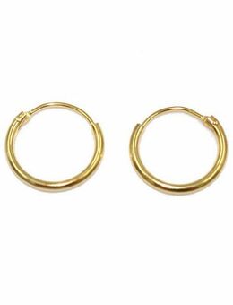 Firetti Paar Creolen Schmuck Geschenk Gold 585, Gold, Made in Germany