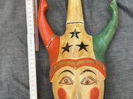 Alter grosser Holz Kopf Clown Puppenkopf Kopfskulptur 33 cm - Köln