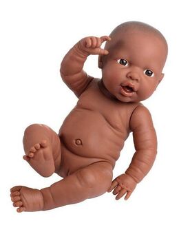 Bayer Babypuppe Newborn Baby Black Girl (1-tlg)