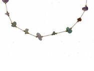 Firetti Collier Schmuck Geschenk Halsschmuck Halskette Edelstein Farbstein, mit Edelsteinen