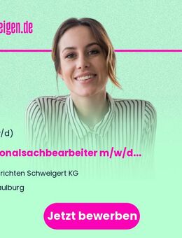 Personalsachbearbeiter m/w/d (Personalfachkaufmann, Personalreferent, HR-Referent o. ä.) - Maulburg