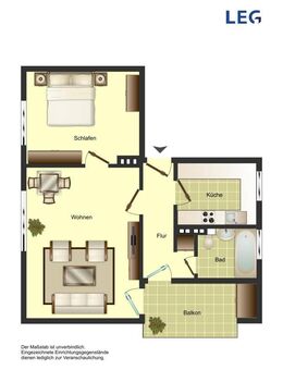 Demnächst frei! 3-Zimmer-Wohnung in Minden. - Minden (Nordrhein-Westfalen)