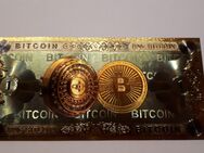 1 Bitcoin BTC Gold Banknote Krypto Geldschein (z.B. als DEKO) - Mönchengladbach