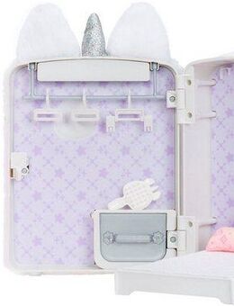MGA ENTERTAINMENT Puppenmöbel 3in1 Backpack Bedroom Unicorn - Whitney Sparkles, Na! Na! Na! Surprise