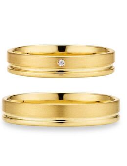 Phönix Trauring Schmuck Partnerring Ehering Verlobungsring Freundschaftsring, Made in Germany - wahlweise mit oder ohne Brillant