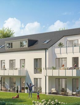 Familienwohnen = Neubau-Eigentumswohnung im EG mit Süd-Terrasse und Garten - Dortmund