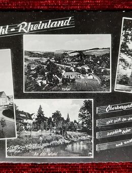 Alte Mehrmotiv Postkarte s/w – Wiehl Rheinland - Niederfischbach