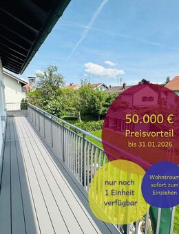 JETZT 50.000€ PREISVORTEIL - 4-Zi.-Wohnung mit Südbalkon in Aying-Großhelfendorf - Aying
