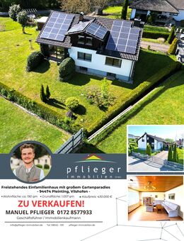 Freistehendes Einfamilienhaus mit großem Gartenparadies - Vilshofen (Donau)