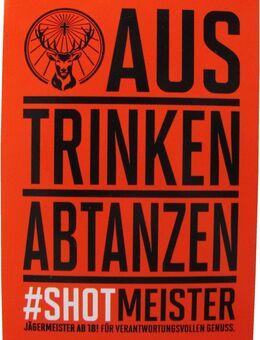 Jägermeister - Aufkleber mit Sprüchen - 10,5 x 7,3 cm - Motiv 10 - Doberschütz