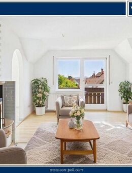 Großzügige Maisonette mit Kamin, Balkon und moderner Ausstattung - Hirschaid