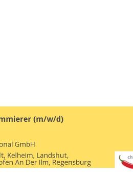 SPS-Programmierer (m/w/d) - Kelheim