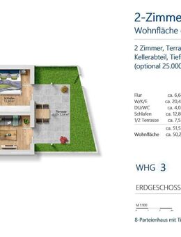 Ruhige 2-Zimmer-Neubau-Wohnung mit Garten (WHG 3) - Bad Reichenhall