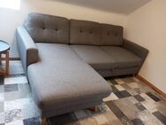 Ecksofa SOLA mit Longchair - grau - mit Schlaffunktion - Mørteens - Bergheim (Nordrhein-Westfalen)