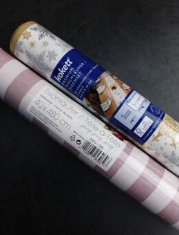 Kokett Premium Tischläufer Tischset Weihnachtsdekor + Braun&Company Linnen maxi rose, 2 Rollen je 4,8 Meter ovp zus. 4,- - Flensburg