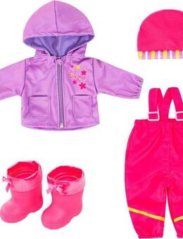Bayer Puppenkleidung Regen-Set pink/lila (Set, 4-tlg)