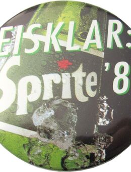 Coca Cola - Sprite - Eisklar, Sprite ´83 - Button 56 mm - Doberschütz
