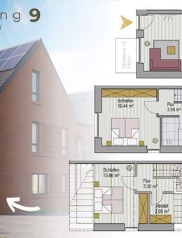LOHNE || SonderAfA! Triplexwohnung mit Terrasse - gesichert förderfähig nach QNG/KfW - Lohne (Oldenburg)