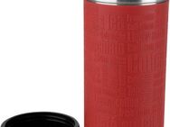 Emsa Isolierkanne Senator Sleeve, 0,5 l, Silikonmanschette, Safe Loc Verschluss, dicht, 12h heiß, 24h kalt