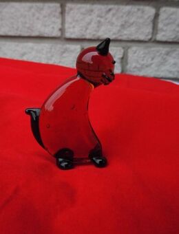 Glas Katze Deko Figur Dekofigur 6 cm Handarbeit Kunsthandwerk 4,- - Flensburg