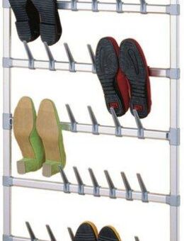 Ruco Schuhregal, Aluminium/Kunststoff, für bis zu 21 Paar Schuhe