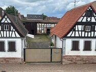 Zwei kleine sanierungsbedürftige Einfamilienhäuser auf großem Grundstück in Steinweiler - Steinweiler