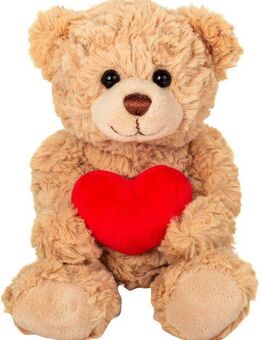 Teddy Hermann® Kuscheltier Teddy mit Herz beige 20 cm