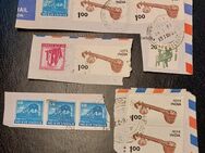 11 Briefmarken Indien (auf Träger), 1965 - 1975, gestempelt - Leverkusen