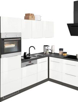 KOCHSTATION Winkelküche KS-Brindisi Stellbreite 230/170 cm, wahlweise mit E-Geräten und Induktion, mit MDF-Fronten