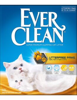 2-fach zooPunkte auf 10 l Ever Clean® Katzenstreu - Litterfree Paws
