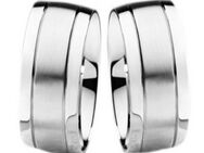 12mm breite Edelstahlringe E044 ohne Stein mit Gravur - Aholming