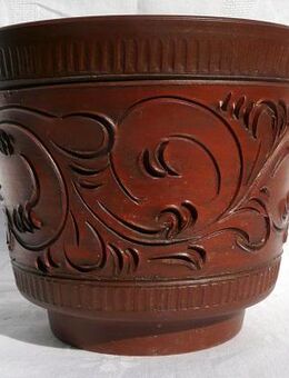 70er Jahre Umtopf mit Blumenmotiven - Niederfischbach