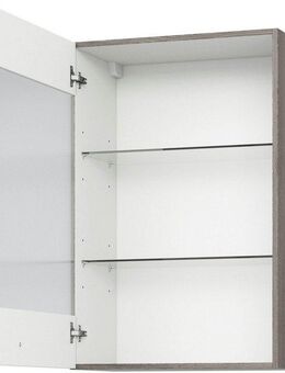 KOCHSTATION Glashängeschrank KS-Trea OG60-90 inklusive zwei Glaseinlegeböden, Breite 60 cm, Höhe 90 cm