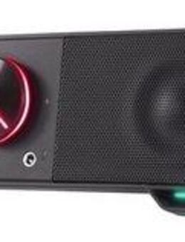 Speedlink GRAVITY RGB Stereo Computer-Soundbar, Bluetooth und 3,5mm Klinke Soundbar Stereo (Kopfhörer- und Mic-Anschluss, RGB Beleuchtung)