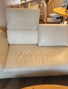 Koinor 2-Sitzer Sofas, Leder cremeweiß - Marloffstein