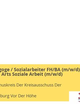 Sozialpädagoge / Sozialarbeiter FH/BA (m/w/d), Bachelor of Arts Soziale Arbeit (m/w/d) - Bad Homburg (Höhe)