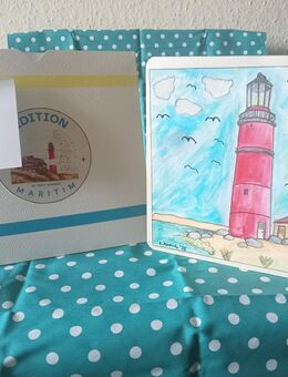 Handmade Kunstkarten mit handgemaltem Maritimen Motiv. - Detmold