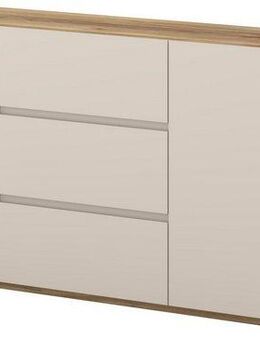 INOSIGN Sideboard Criss, Breite 150 cm, moderne grifflose Kommode 2Türen/3SK, Schubladenkommode mit viel Stauraum, Einlegeböden verstellbar