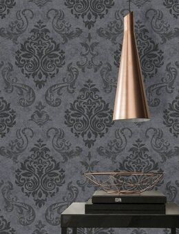 A.S. Création Vliestapete Memory, leicht strukturiert, Barock, gemustert, ornamental, Tapete Barock Tapeten Wohnzimmer Schlafzimmer Küche Flur Design Optik