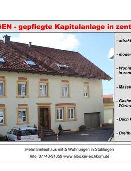 Gepflegte Kapitalanlage: MFH mit 5 Wohnungen in zentraler Lage - Stühlingen