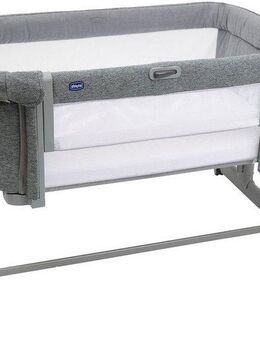 Chicco Beistellbett Next2Me Magic Evo Dark Grey, mit Schaukelmodus, inklusive Transporttasche