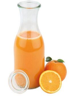 APS Einmachglas Weck, Glas, (Set, 6-tlg), (Saftflasche)