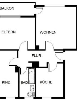 3-Zimmer-Wohnung in Gelsenkirchen Hassel - Gelsenkirchen