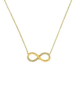 Amor Kette mit Anhänger Infintiy/Unendlichkeitschleife, 2014306, mit Zirkonia (synth)