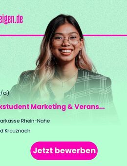 Werkstudent Marketing & Veranstaltungen (m/w/d) - Bad Kreuznach