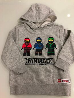 Jungen Lego Ninjago Sweatshirt Bluse Hoodie Langarm Pulli Pullover leicht gefüttert Grau Gr. 104 - Albstadt