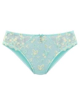 LASCANA Slip Dessous mit schöner Blümchen-Stickereispitze