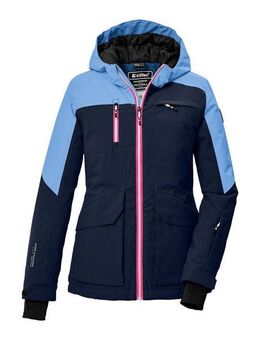 Killtec Skijacke KSW 340 GRLS SKI JCKT Wasserdichte Mädchenjacke mit Kapuze, Schneefang und Stauraum