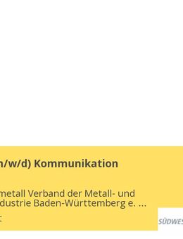 Referent (m/w/d) Kommunikation - Stuttgart