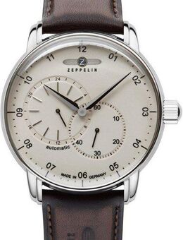 ZEPPELIN Automatikuhr New Captain´s Line Superluminova 8662-5, Mechanische Uhr, Armbanduhr, Herrenuhr, Lederarmband, Made in Germany